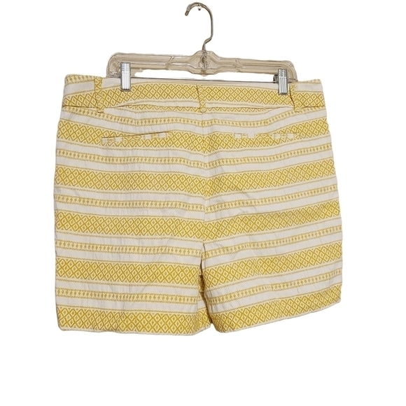 Loft | Women's Yellow Gold and White Riviera Short Shorts (Size 14) - Picture 15 of 15